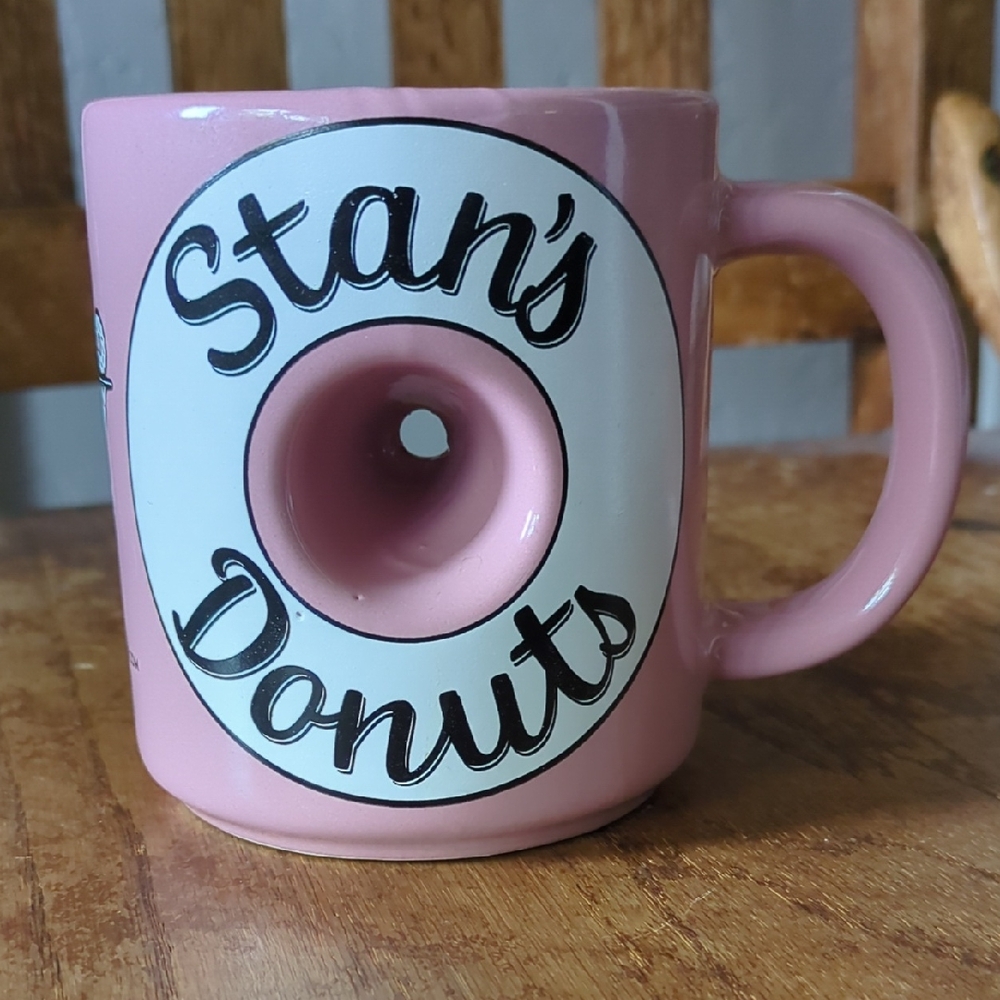 Stan's Donuts Pink Ceramic Novelty Mug